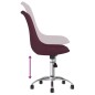 vidaXL Sillas de comedor giratorias 2 unidades tela morado