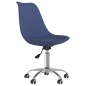 vidaXL Sillas de comedor giratorias 2 unidades tela azul