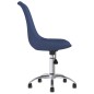 vidaXL Sillas de comedor giratorias 2 unidades tela azul