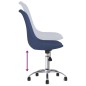 vidaXL Sillas de comedor giratorias 2 unidades tela azul