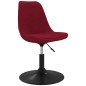 vidaXL Sillas de comedor giratorias 4 unidades terciopelo rojo tinto vidaXL Sillas de comedor giratorias 4 unidades terciopelo rojo tinto