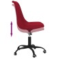 vidaXL Sillas de comedor giratorias 2 unidades tela rojo tinto vidaXL Sillas de comedor giratorias 2 unidades tela rojo tinto