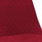vidaXL Sillas de comedor giratorias 2 unidades tela rojo tinto vidaXL Sillas de comedor giratorias 2 unidades tela rojo tinto