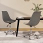 vidaXL Sillas de comedor giratorias 2 unidades tela gris claro vidaXL Sillas de comedor giratorias 2 unidades tela gris claro
