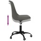 vidaXL Sillas de comedor giratorias 2 unidades tela gris oscuro vidaXL Sillas de comedor giratorias 2 unidades tela gris oscuro