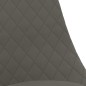 vidaXL Sillas de comedor giratorias 2 unidades tela gris oscuro vidaXL Sillas de comedor giratorias 2 unidades tela gris oscuro