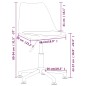 vidaXL Sillas de comedor giratorias 2 unidades tela marrón oscuro vidaXL Sillas de comedor giratorias 2 unidades tela marrón oscuro