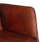 vidaXL Mecedora con taburete cuero auténtico marrón vidaXL Mecedora con taburete cuero auténtico marrón