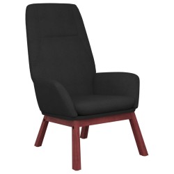 vidaXL Sillón de relax de tela negro