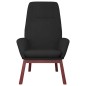 vidaXL Sillón de relax de tela negro vidaXL Sillón de relax de tela negro