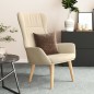 vidaXL Sillón de relax de tela color crema vidaXL Sillón de relax de tela color crema