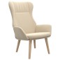 vidaXL Sillón de relax de tela color crema vidaXL Sillón de relax de tela color crema