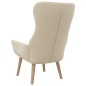 vidaXL Sillón de relax de tela color crema vidaXL Sillón de relax de tela color crema