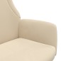 vidaXL Sillón de relax de tela color crema vidaXL Sillón de relax de tela color crema