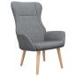 vidaXL Sillón de relax de tela gris claro