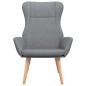 vidaXL Sillón de relax de tela gris claro