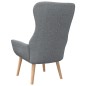vidaXL Sillón de relax de tela gris claro