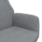 vidaXL Sillón de relax de tela gris claro