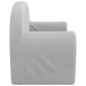 vidaXL Sofá para niños de 2 plazas felpa suave gris claro vidaXL Sofá para niños de 2 plazas felpa suave gris claro
