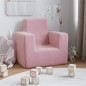 vidaXL Sofá para niños felpa suave rosa vidaXL Sofá para niños felpa suave rosa