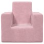 vidaXL Sofá para niños felpa suave rosa vidaXL Sofá para niños felpa suave rosa
