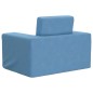 vidaXL Sofá cama infantil felpa suave azul vidaXL Sofá cama infantil felpa suave azul