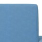 vidaXL Sofá cama infantil felpa suave azul vidaXL Sofá cama infantil felpa suave azul