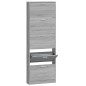 vidaXL Mueble zapatero madera contrachapada gris Sonoma 59x17x169 cm vidaXL Mueble zapatero madera contrachapada gris Sonoma 59x17x169 cm