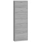 vidaXL Mueble zapatero madera contrachapada gris Sonoma 59x17x169 cm vidaXL Mueble zapatero madera contrachapada gris Sonoma 59x17x169 cm