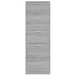 vidaXL Mueble zapatero madera contrachapada gris Sonoma 59x17x169 cm vidaXL Mueble zapatero madera contrachapada gris Sonoma 59x17x169 cm