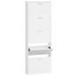 vidaXL Mueble zapatero madera contrachapada blanco brillo 59x17x169 cm vidaXL Mueble zapatero madera contrachapada blanco brillo 59x17x169 cm