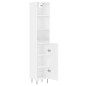 vidaXL Aparador alto madera contrachapada blanco brillo 34,5x34x180 cm vidaXL Aparador alto madera contrachapada blanco brillo 34,5x34x180 cm