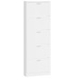 vidaXL Mueble zapatero madera contrachapada blanco brillo 59x17x169 cm vidaXL Mueble zapatero madera contrachapada blanco brillo 59x17x169 cm