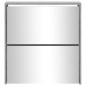 vidaXL Mueble zapatero con espejo 2 niveles gris Sonoma 63x17x67 cm vidaXL Mueble zapatero con espejo 2 niveles gris Sonoma 63x17x67 cm