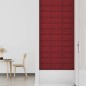 vidaXL Paneles de pared 12 uds tela rojo tinto 30x15 cm 0,54 m² vidaXL Paneles de pared 12 uds tela rojo tinto 30x15 cm 0,54 m²