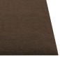 vidaXL Paneles de pared 12 uds tela marrón 30x30 cm 1,08 m²