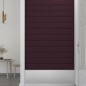 vidaXL Paneles de pared 12 uds tela morado 60x15 cm 1,08 m² vidaXL Paneles de pared 12 uds tela morado 60x15 cm 1,08 m²