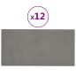 vidaXL Paneles de pared 12 uds terciopelo gris claro 30x15 cm 0,54 m² vidaXL Paneles de pared 12 uds terciopelo gris claro 30x15 cm 0,54 m²