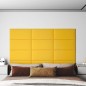 vidaXL Paneles de pared 12 uds terciopelo amarillo 60x30 cm 2,16 m² vidaXL Paneles de pared 12 uds terciopelo amarillo 60x30 cm 2,16 m²