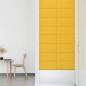 vidaXL Paneles de pared 12 uds terciopelo amarillo 60x30 cm 2,16 m² vidaXL Paneles de pared 12 uds terciopelo amarillo 60x30 cm 2,16 m²