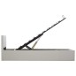vidaXL Cama canapé hidráulica cuero sintético blanco 90x200 cm vidaXL Cama canapé hidráulica cuero sintético blanco 90x200 cm