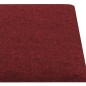 vidaXL Paneles de pared 12 uds tela rojo tinto 90x15 cm 1,62 m² vidaXL Paneles de pared 12 uds tela rojo tinto 90x15 cm 1,62 m²