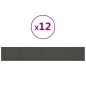 vidaXL Paneles de pared 12 uds tela gris oscuro 90x15 cm 1,62 m² vidaXL Paneles de pared 12 uds tela gris oscuro 90x15 cm 1,62 m²