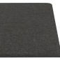 vidaXL Paneles de pared 12 uds tela gris oscuro 90x15 cm 1,62 m² vidaXL Paneles de pared 12 uds tela gris oscuro 90x15 cm 1,62 m²
