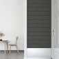 vidaXL Paneles de pared 12 uds tela gris oscuro 90x15 cm 1,62 m² vidaXL Paneles de pared 12 uds tela gris oscuro 90x15 cm 1,62 m²