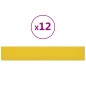 vidaXL Paneles de pared 12 uds tela amarillo claro 90x15 cm 1,62 m² vidaXL Paneles de pared 12 uds tela amarillo claro 90x15 cm 1,62 m²