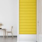 vidaXL Paneles de pared 12 uds tela amarillo claro 90x15 cm 1,62 m² vidaXL Paneles de pared 12 uds tela amarillo claro 90x15 cm 1,62 m²