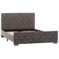 vidaXL Estructura de cama de tela gris 120x200 cm vidaXL Estructura de cama de tela gris 120x200 cm