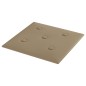 vidaXL Paneles pared 12 uds cuero sintético capuchino 30x30 cm 1,08 m²
