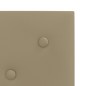 vidaXL Paneles pared 12 uds cuero sintético capuchino 30x30 cm 1,08 m²